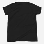 All black back of Canada Flag unisex youth staple t-shirt by Team Canada.