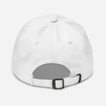 Back of Lake Ontario white classic dad hat.
